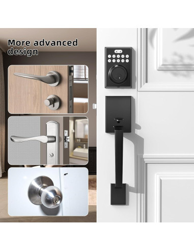 Cerradura de Puerta de Entrada Sin Llave BAILABA con Teclado