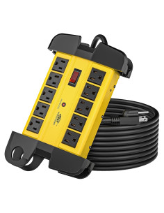 Regleta de Potencia CRST 10 Salidas 15A 2800 Julios 4.57m