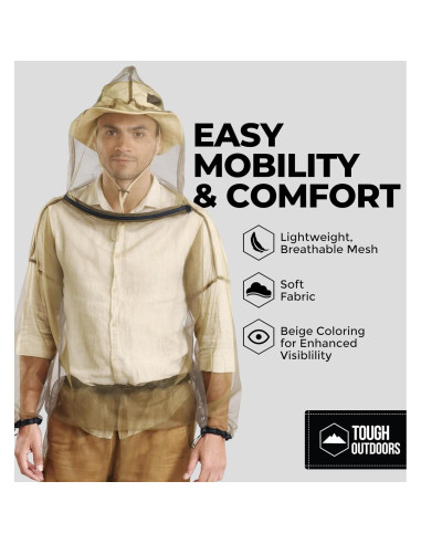 Chaqueta de Mosquito Tough Outdoors Grande - Extra Grande