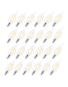 Bombillas LED Candelabra Dimmable Sengled CA10 40W 24 Pzas