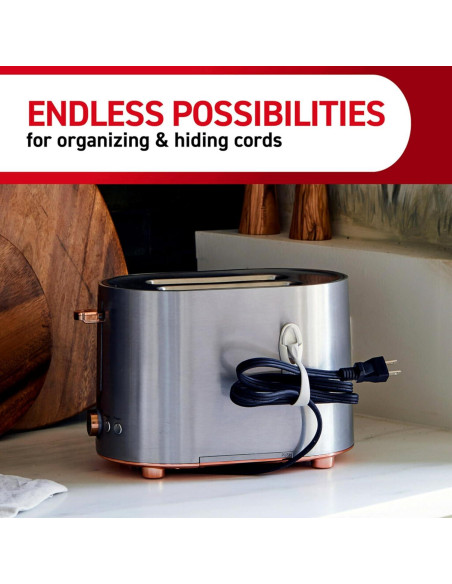 Organizador de Cables Command Blanco 6 Piezas Sin Daños