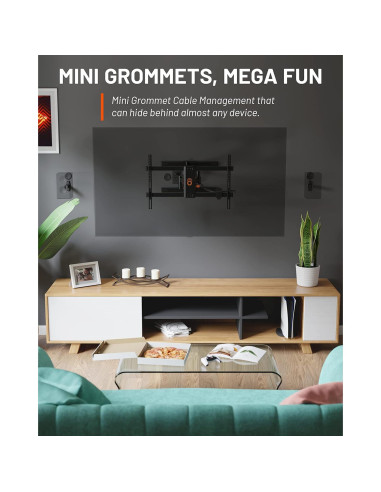 Ocultador de Cables ECHOGEAR Mini 2.5" (6.35 cm) Negro