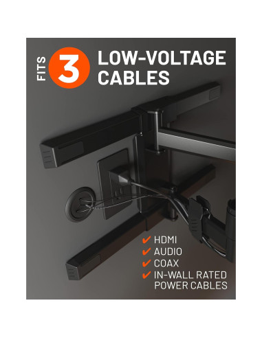 Ocultador de Cables ECHOGEAR Mini 2.5" (6.35 cm) Negro