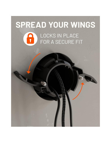 Ocultador de Cables ECHOGEAR Mini 2.5" (6.35 cm) Negro