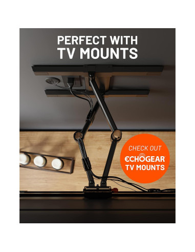 Ocultador de Cables ECHOGEAR Mini 2.5" (6.35 cm) Negro