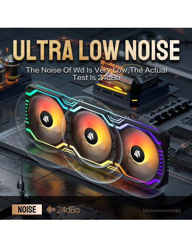 Ventilador RGB Asiahorse Matrix 360mm 56 LEDs PWM Silencioso