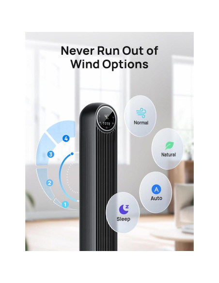 Ventilador de Torre Dreo DR-HTF007S 91 cm Control Remoto