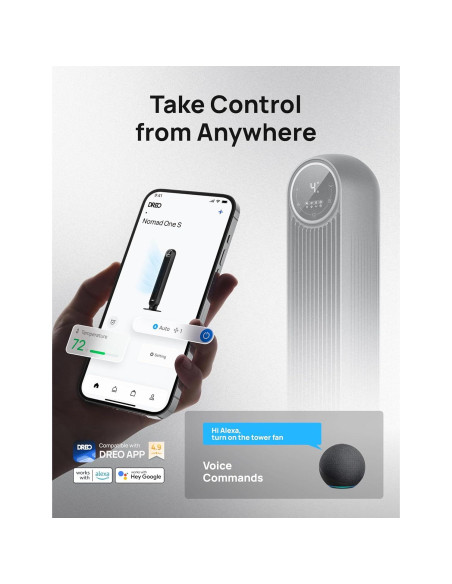 Ventilador de Torre Dreo DR-HTF007S 91 cm Control Remoto