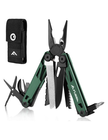 Multiherramienta FLISSA 15-en-1 Acero Inoxidable Verde