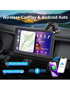 Pantalla Carplay Inalámbrica 7" HD - Hexaedro PND-707 2