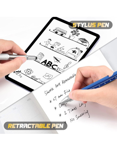 Bolígrafo Multiherramienta GLOPUS 9 en 1 Azul