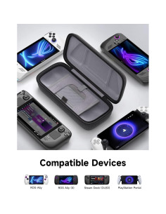 Funda JSAUX para Steam Deck y ROG Ally con Almacenamiento 2