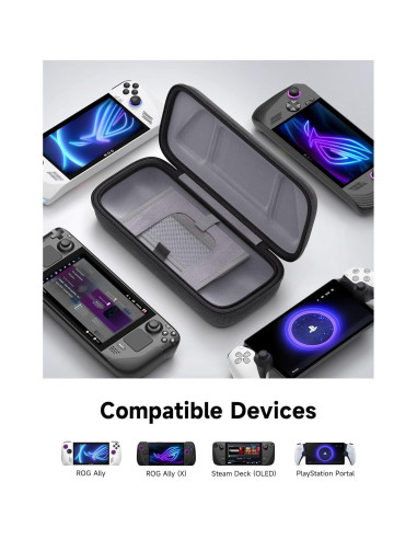 Funda JSAUX para Steam Deck y ROG Ally con Almacenamiento