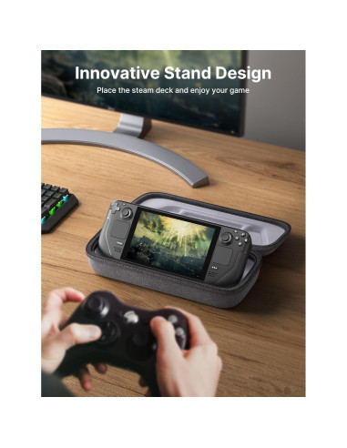 Funda JSAUX para Steam Deck y ROG Ally con Almacenamiento