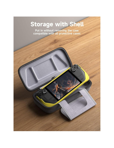 Funda JSAUX para Steam Deck y ROG Ally con Almacenamiento