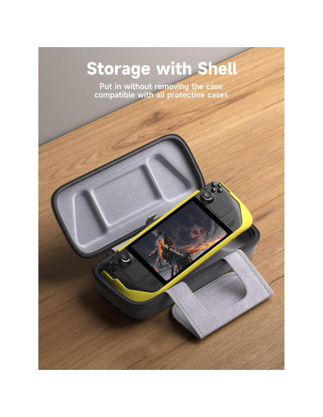 Funda JSAUX para Steam Deck y ROG Ally con Almacenamiento