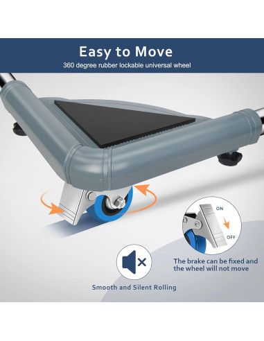 Soporte para Mini Nevera SPACECARE Ajustable con Ruedas