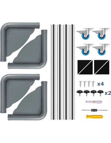 Soporte para Mini Nevera SPACECARE Ajustable con Ruedas