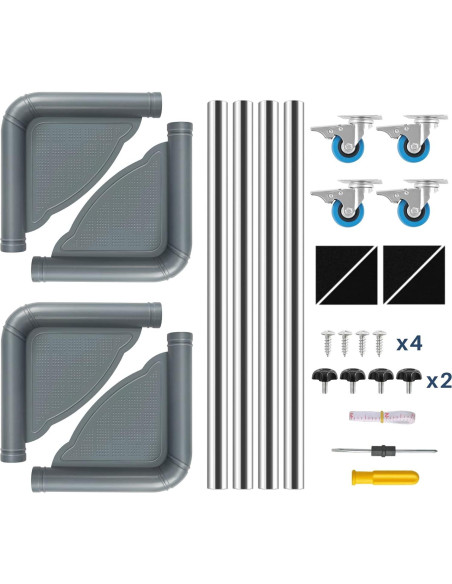 Soporte para Mini Nevera SPACECARE Ajustable con Ruedas