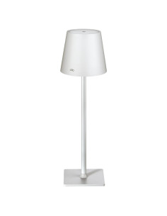 Lámpara de Mesa LED Cilio Sole Blanca, Regulable, 35.56 cm
