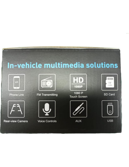 Carpuride Estéreo 7" HD Bluetooth con Carplay y GPS