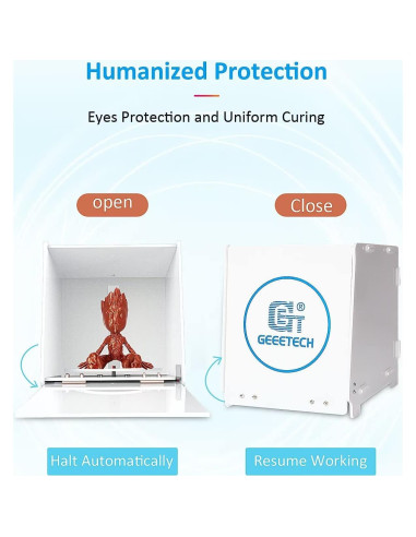 Caja de Curado UV Geeetech GCB-1 con Plataforma Giratoria 360