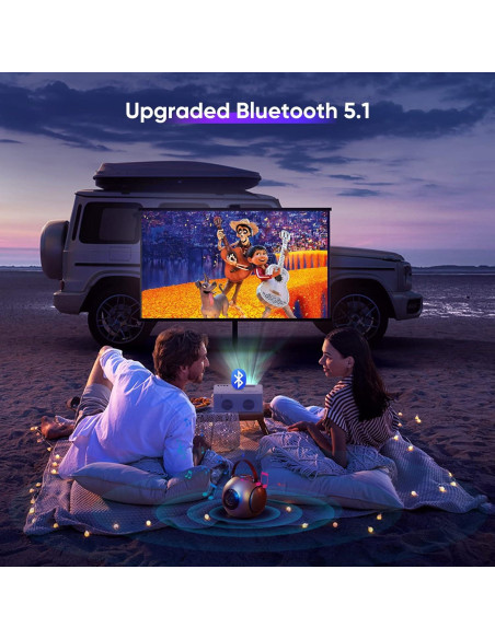 Proyector Mini TMY V78 Full HD 1080P con WiFi y Trípode