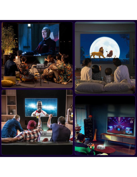 Proyector Mini TMY V78 Full HD 1080P con WiFi y Trípode