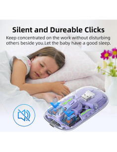 Ratón Inalámbrico TONGLIYUAN DM-107 Silencioso Recargable 2