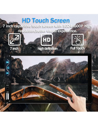 Estéreo de coche Leadfan X5W 7" Carplay y Android Auto