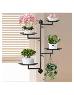 Soporte de Plantas FT HITA 4 Niveles Negro Diamante