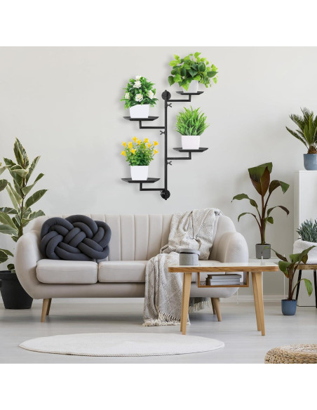 Soporte de Plantas FT HITA 4 Niveles Negro Diamante