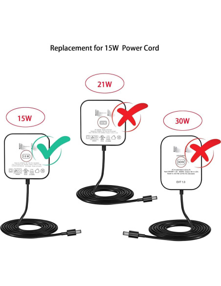 Cable de Alimentación 15W para Alexa Echo Dot y Show 5
