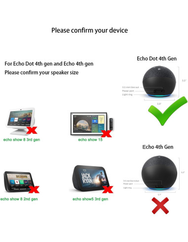 Cable de Alimentación 15W para Alexa Echo Dot y Show 5
