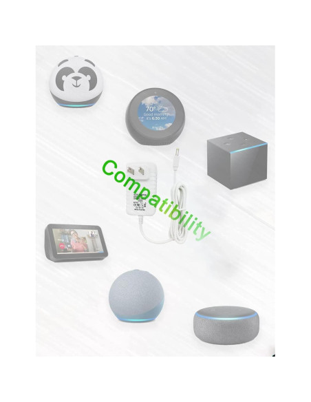 Cable de Alimentación 15W para Alexa Echo Dot y Show 5