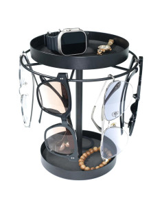 Organizador de Gafas REDANT Rotatorio 360 Metal Negro