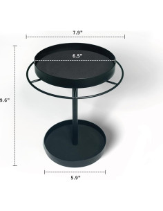Organizador de Gafas REDANT Rotatorio 360 Metal Negro 2
