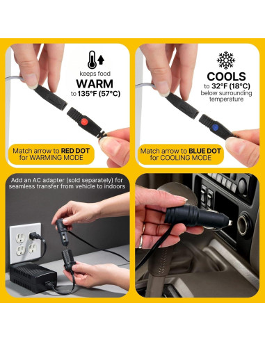 Koolatron Enfriador 12V 38L Termoeléctrico Portátil Gris