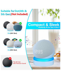 Soporte de Mesa ZUOLACO para Echo Dot 4ta/5ta Gen con Luz 2