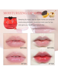 Bálsamo Labial de Abeja Deepmind 4 PCS Hidratante Natural 2