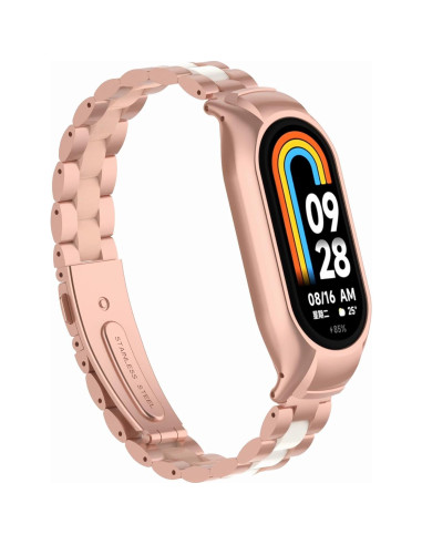 Correa de Acero Inoxidable para Xiaomi Mi Band 8 - Ajustable