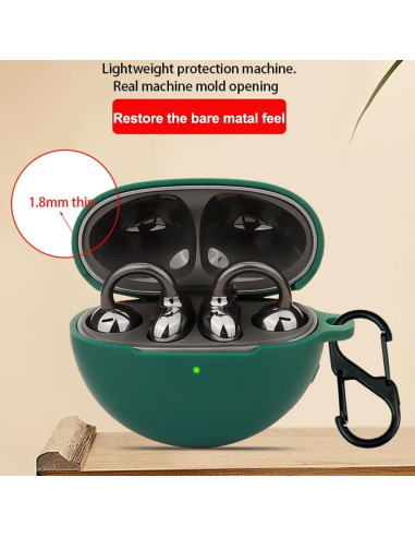 Funda Protectora Silicona Huawei FreeClip Azul-Verde 360