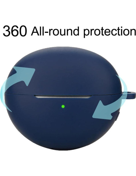 Funda Protectora Silicona Huawei FreeClip Azul-Verde 360