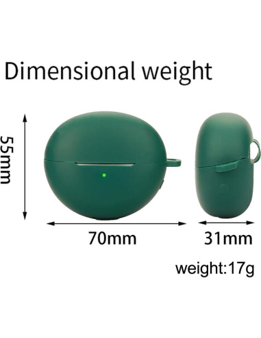 Funda Protectora Silicona Huawei FreeClip Azul-Verde 360