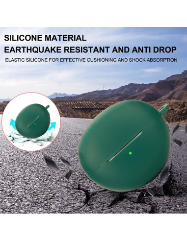 Funda Protectora Silicona Huawei FreeClip Azul-Verde 360