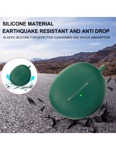 Funda Protectora Silicona Huawei FreeClip Azul-Verde 360