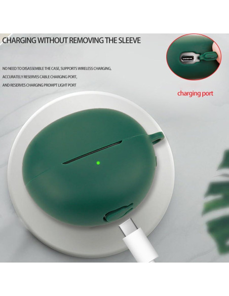 Funda Protectora Silicona Huawei FreeClip Azul-Verde 360