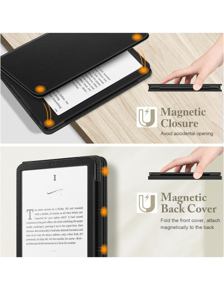 Funda Fintie para Kindle Paperwhite 2024/2021 - Negro