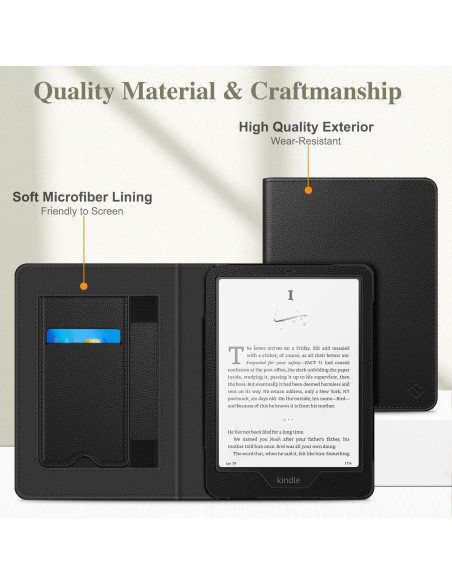 Funda Fintie para Kindle Paperwhite 2024/2021 - Negro