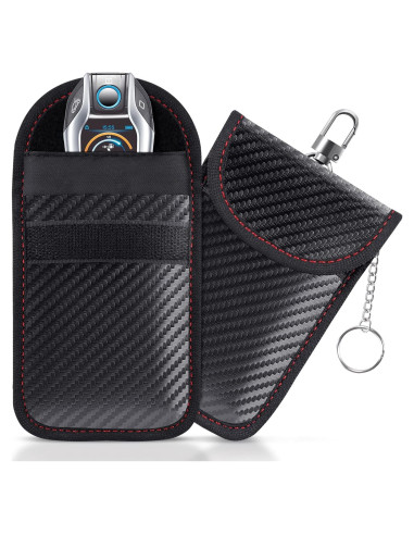 Bolsa Faraday Lanpard para Llave - 2 Paquetes, Doble Capa